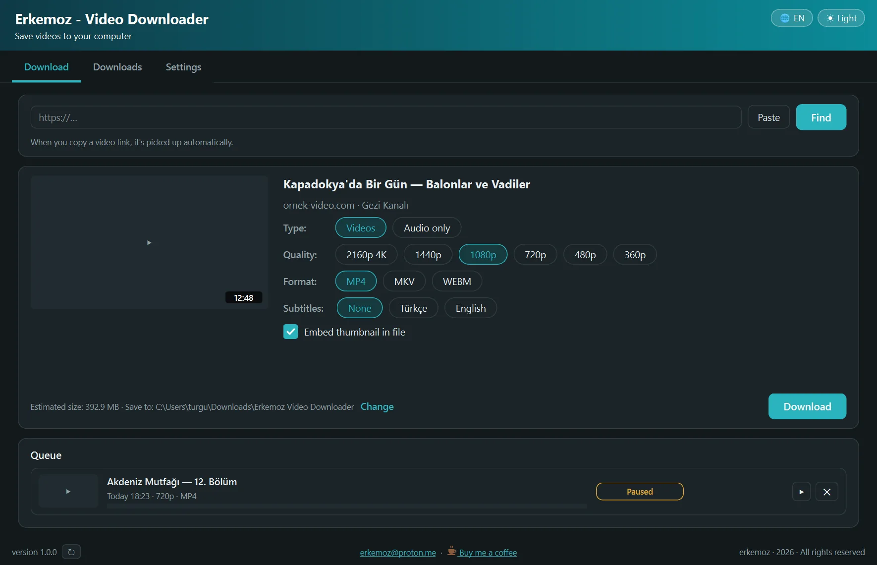 Erkemoz - Video Downloader